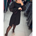 Dames Tijdloze Mini Jurk