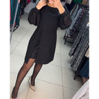 Dames Tijdloze Mini Jurk