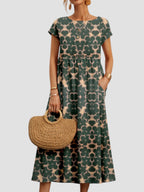 Dames Vintage Maxi Jurk
