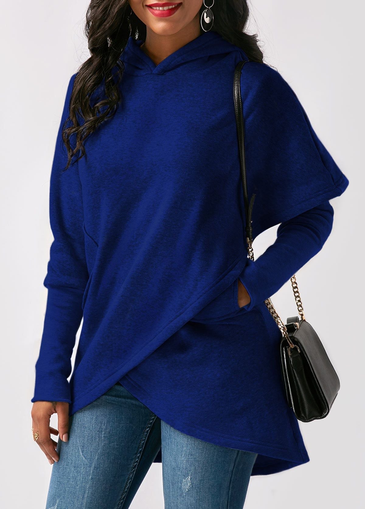 Xamira Hoodie | Dames Herfst Trendy Asymmetrische Hoodie