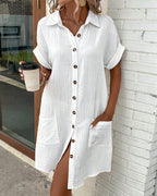 Dames Comfortabele Zomer Mini Jurk