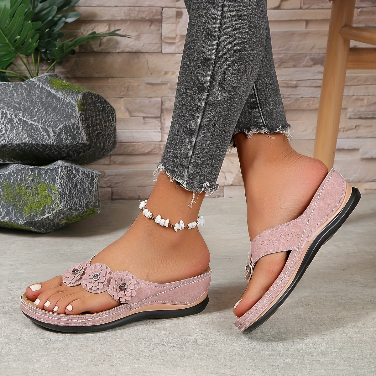 Dames Orthopedische Instap Sandalen met Demping