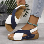 Dames Slingback Sandalen Open Teen
