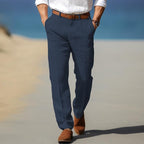 Men's Linen Trousers Summer Fit