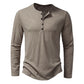 London Overhemd | Heren Lange Mouw Henley Overhemd