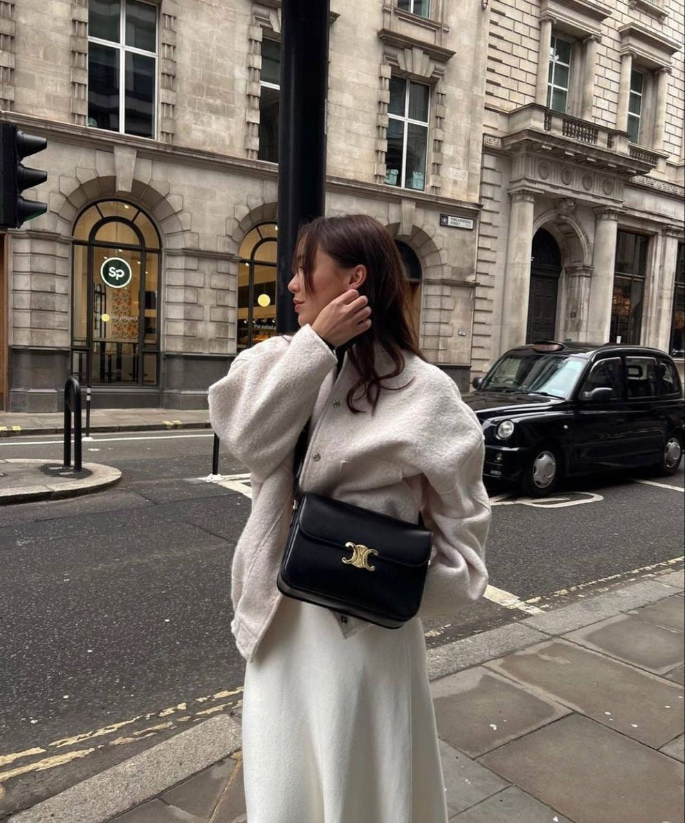 Zahara Jas | Oversized Wolmix Bomber Jas