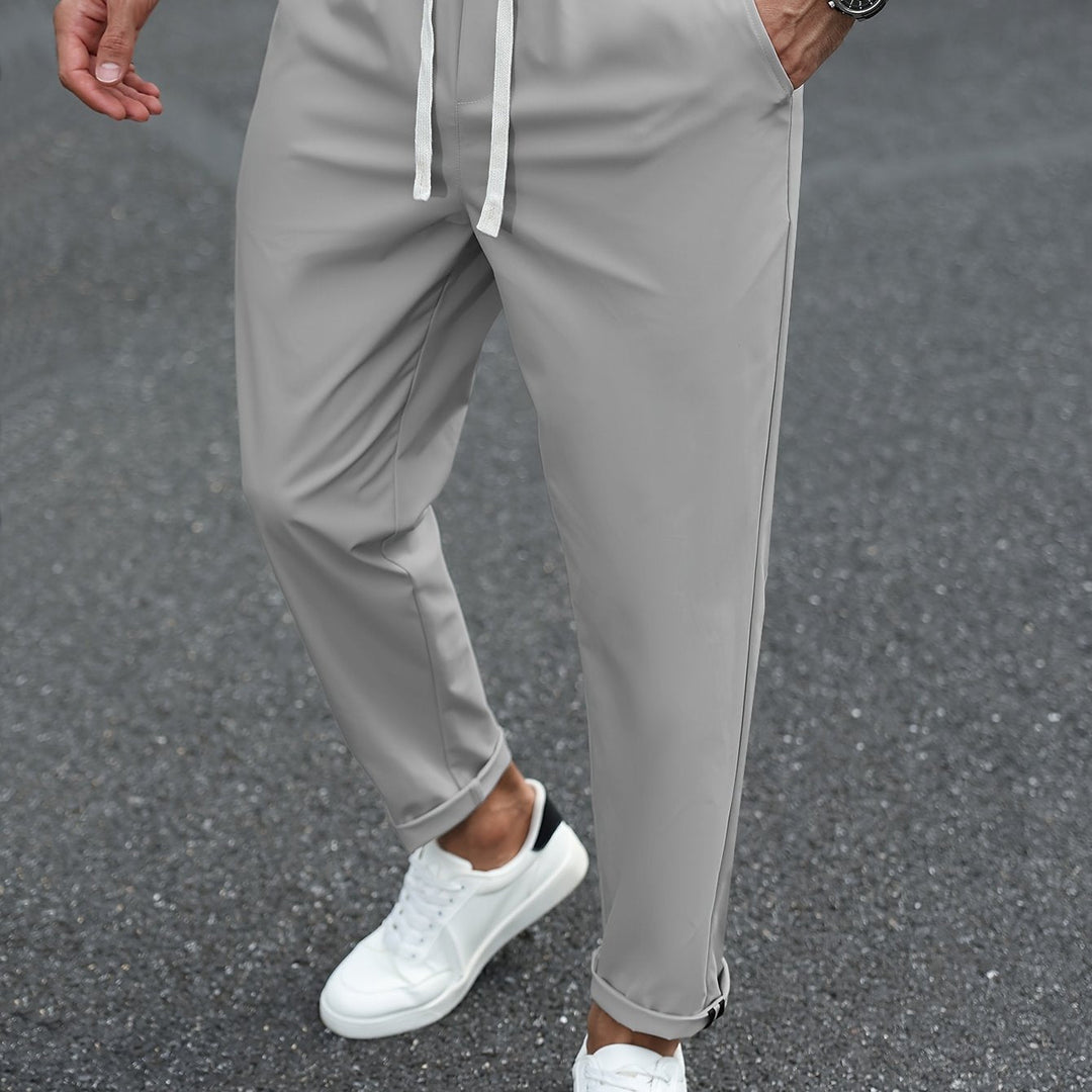 Heren Tapered Comfort Broek met Trekkoord Montarello