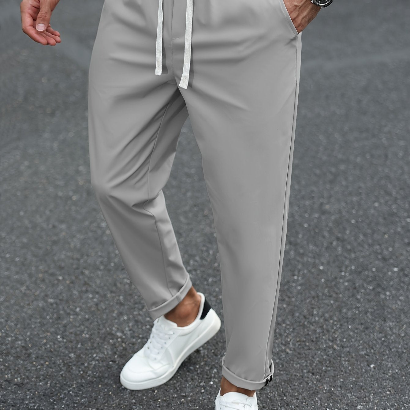 Heren Tapered Comfort Broek met Trekkoord Montarello