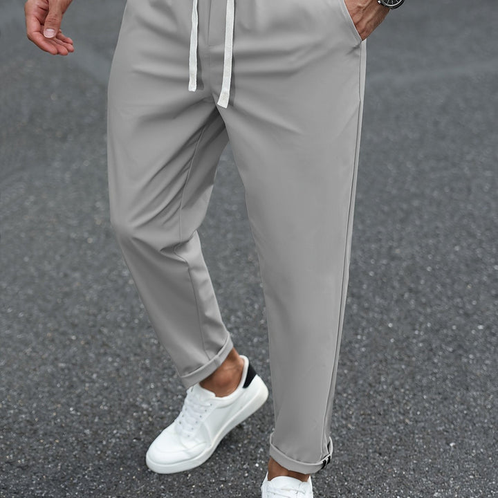 Heren Tapered Comfort Broek met Trekkoord Montarello