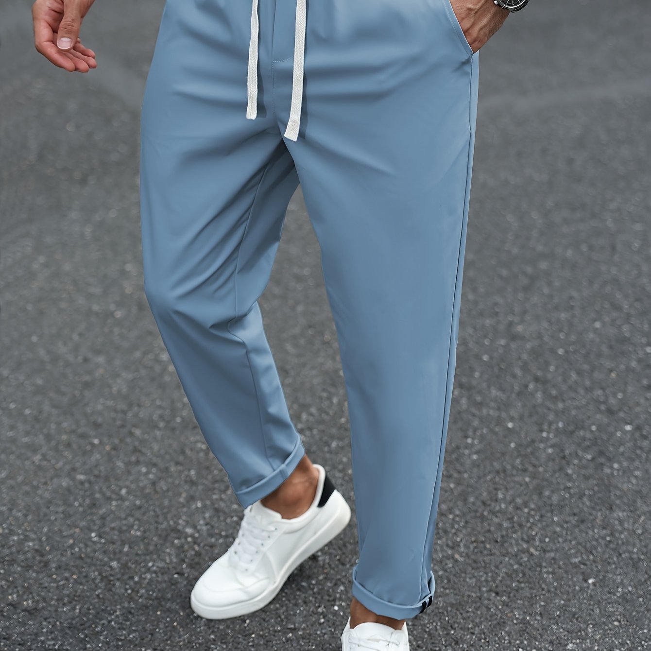 Heren Tapered Comfort Broek met Trekkoord Montarello