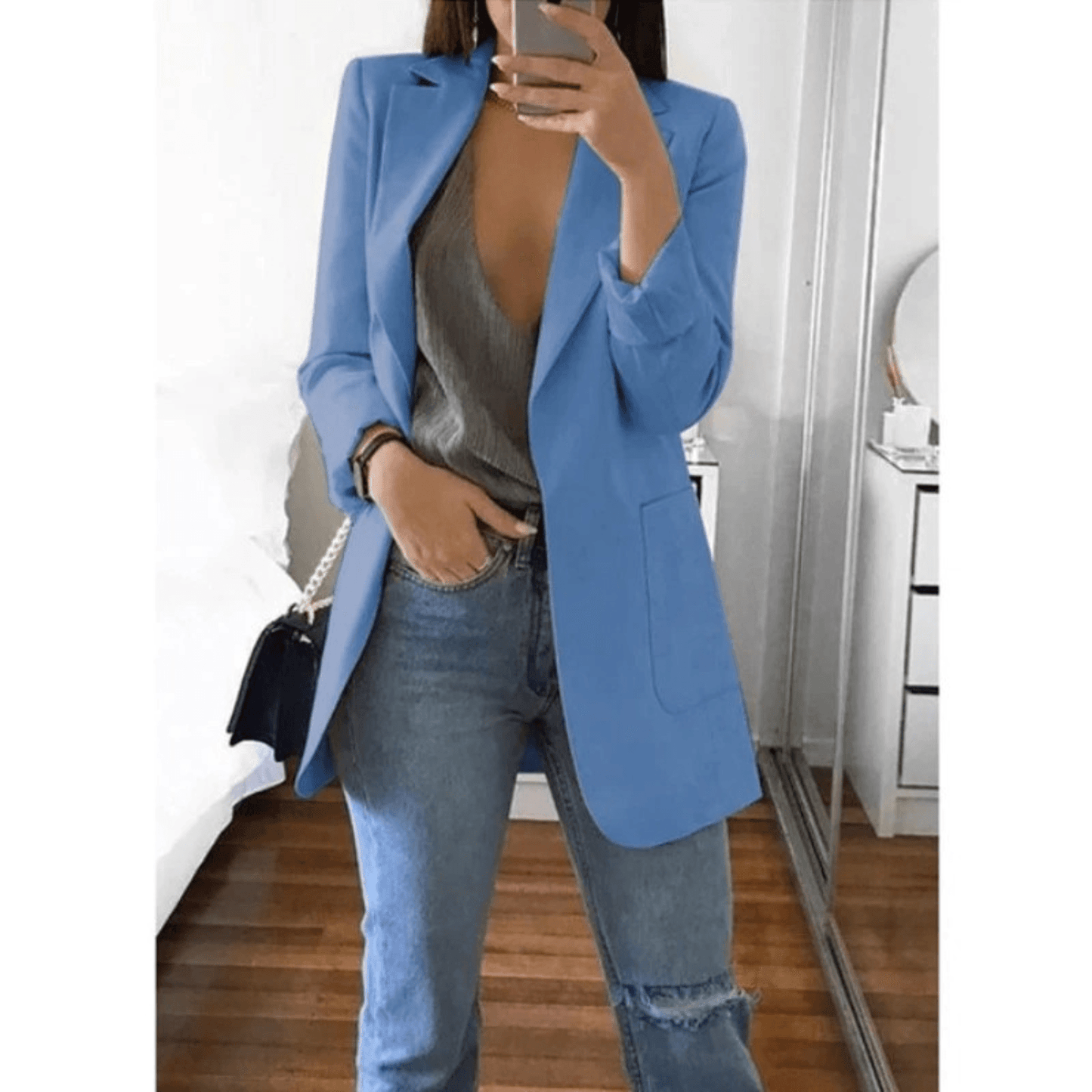 Bailey Blazer | Lange Dames Blazer - Carla Moda