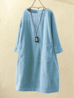 Dames Corduroy Tuniek Mini Jurk