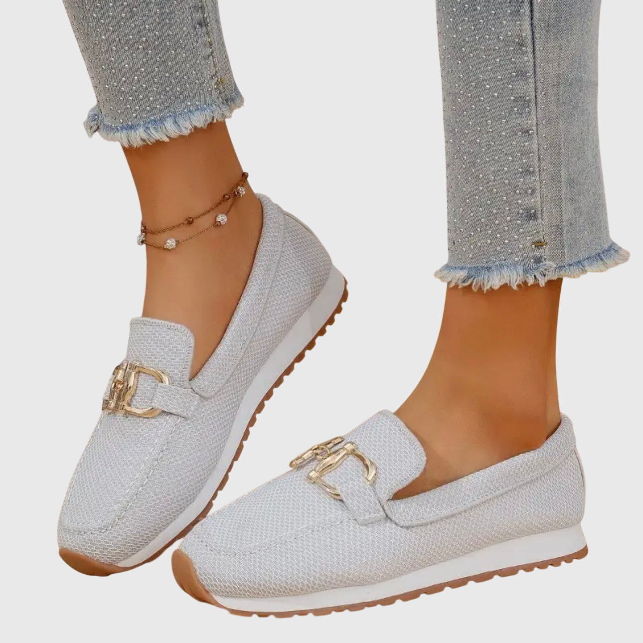 Dames Orthopedische Mesh Instappers Platform Zool