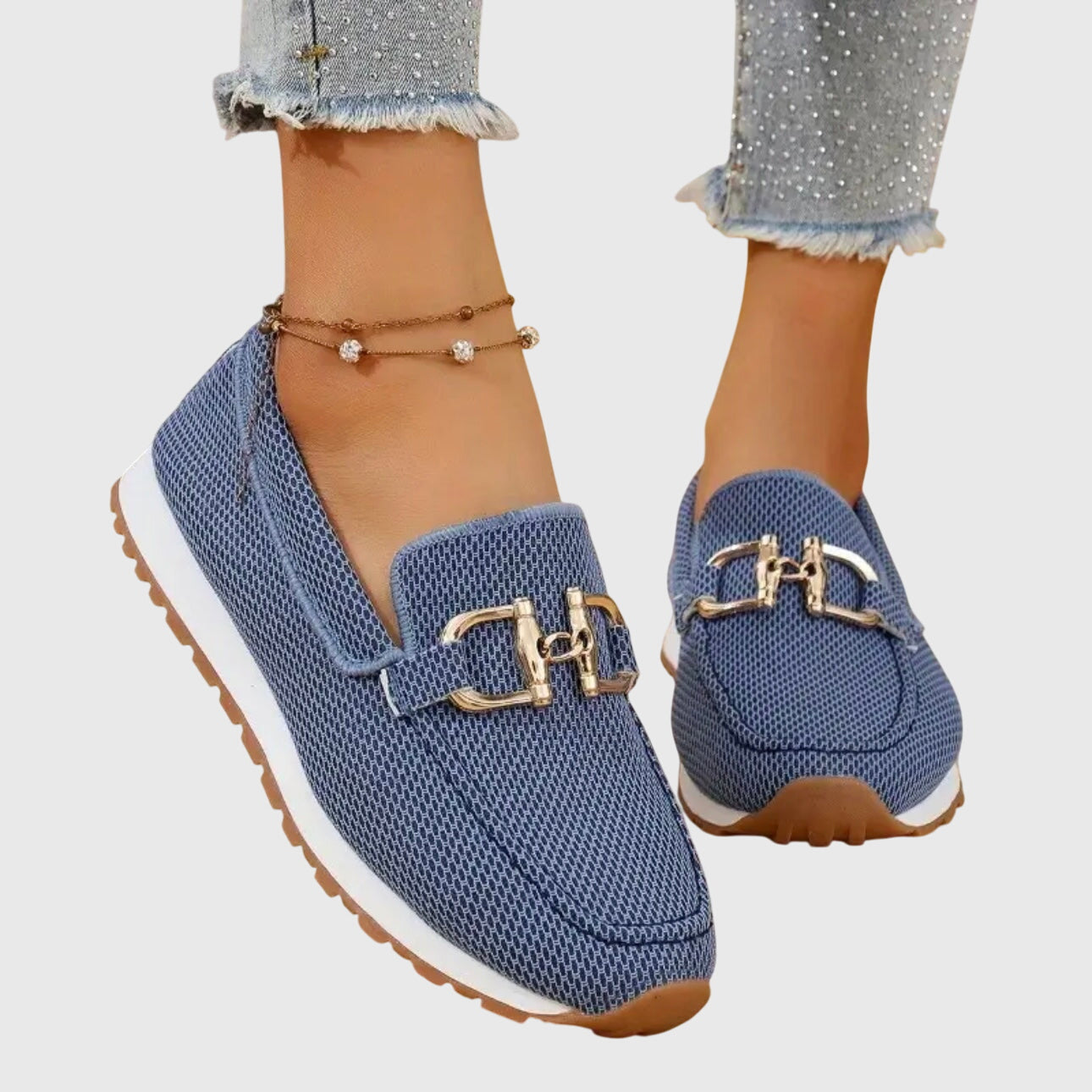 Dames Orthopedische Mesh Instappers Platform Zool