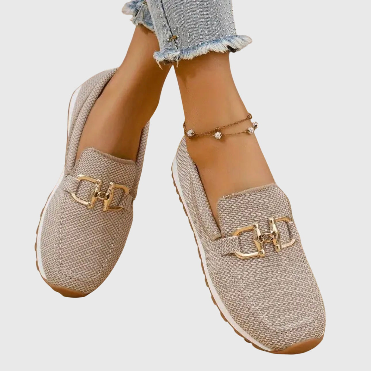 Dames Orthopedische Mesh Instappers Platform Zool