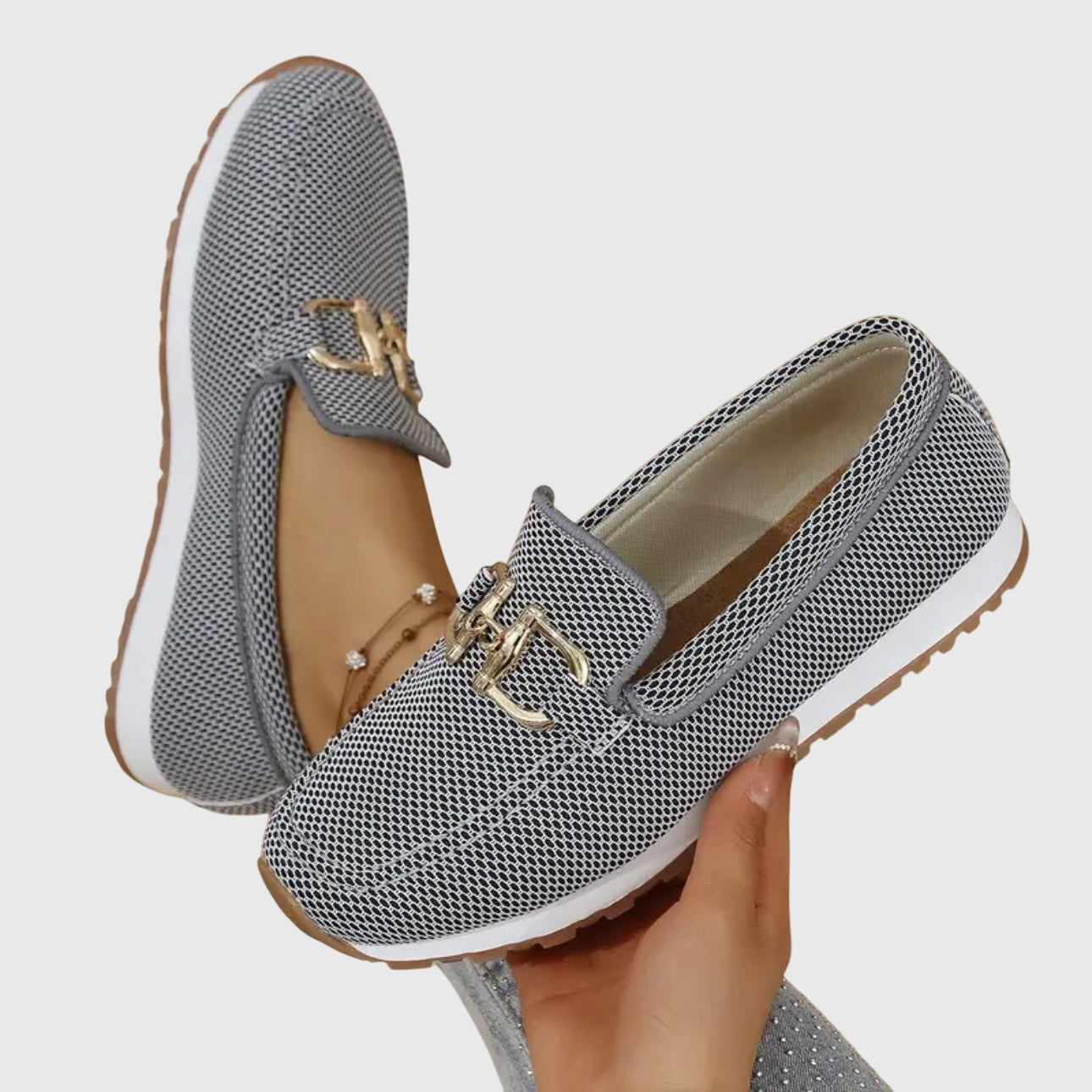 Dames Orthopedische Mesh Instappers Platform Zool