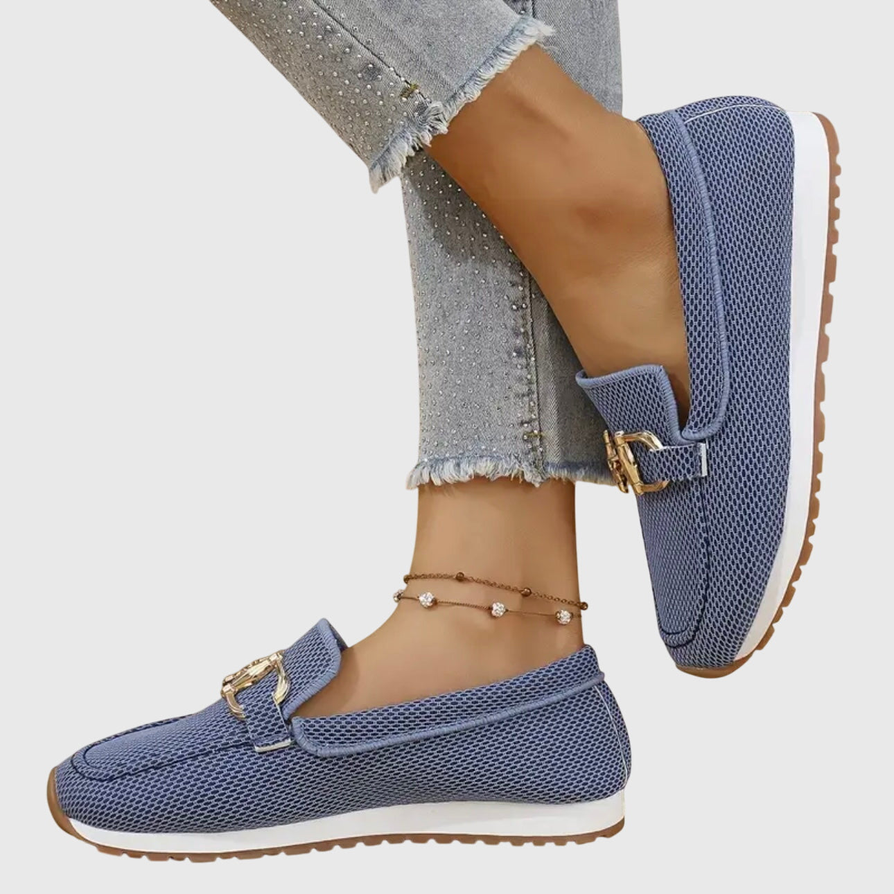 Dames Orthopedische Mesh Instappers Platform Zool