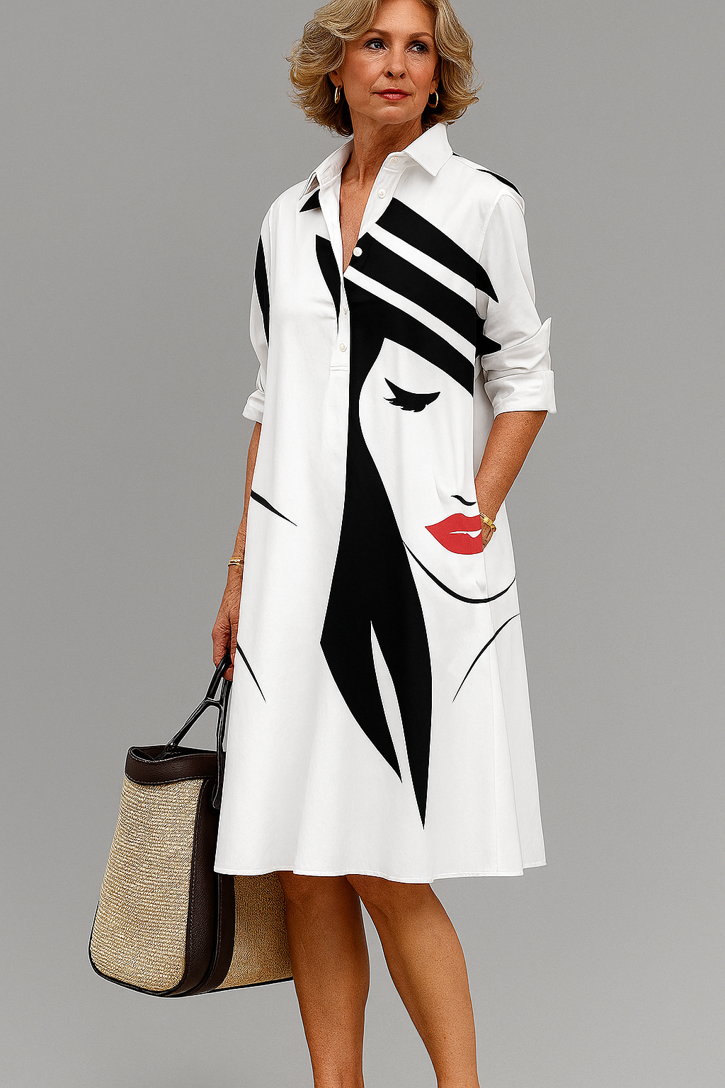 Dames Klassieke Midi Jurk