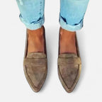 Dames Suède Loafers Klassieke Stijl