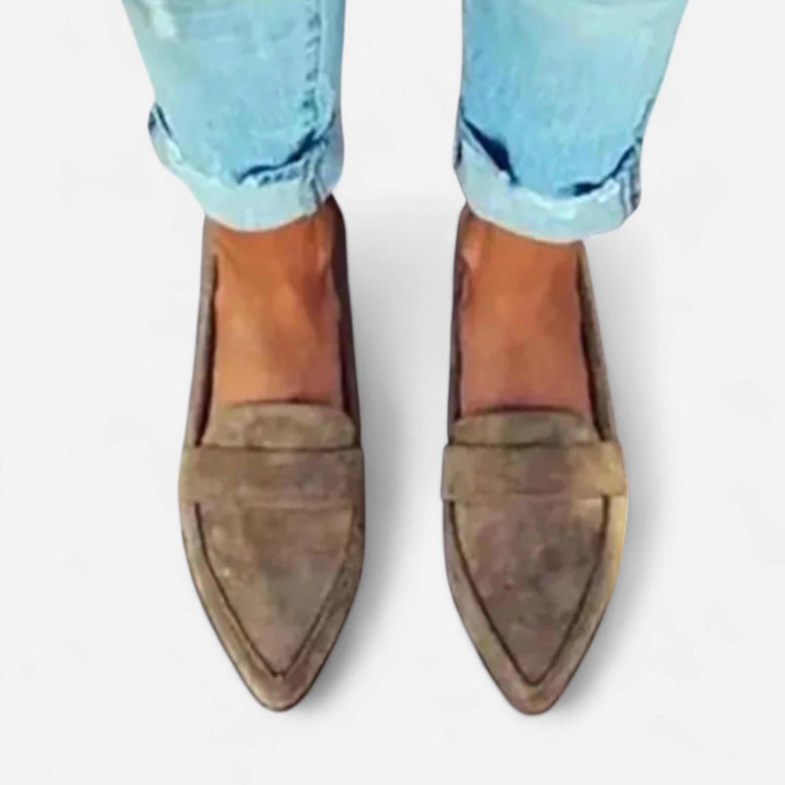 Dames Suède Loafers Klassieke Stijl