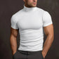 Lyle Overhemd | Heren Effen Kleur Turtleneck Overhemd