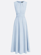 Dames Mouwloze A Lijn Maxi Jurk Chiffon