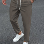 Heren Tapered Comfort Broek met Trekkoord Montarello