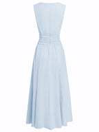 Dames Mouwloze A Lijn Maxi Jurk Chiffon