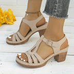 Dames Sandalen met Gesp en Verstelbare Bandjes