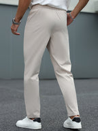 Heren Tapered Comfort Broek met Trekkoord Montarello