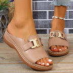 Dames Comfort Sandalen met Gesp en Demping