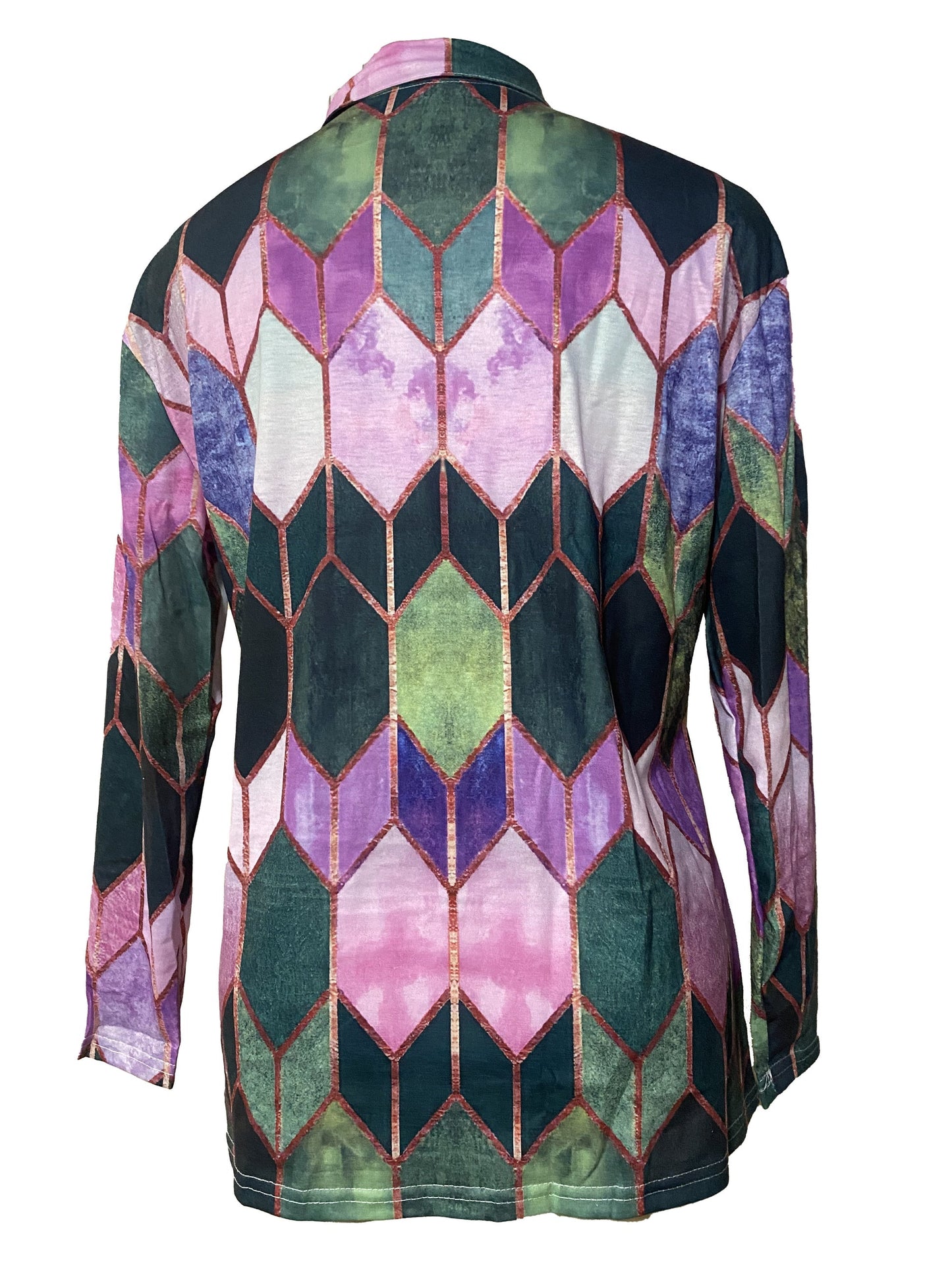 Silvie Top | Casual Rits Gekleurde Top
