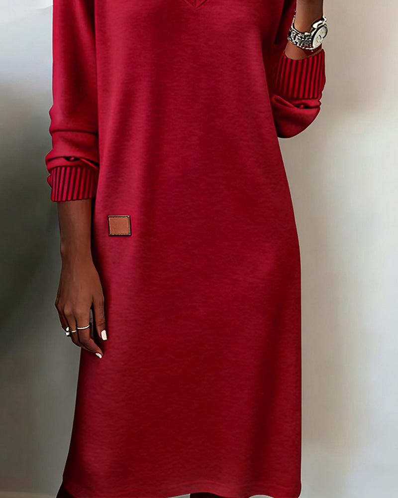 Dames Comfortabele Midi Jurk