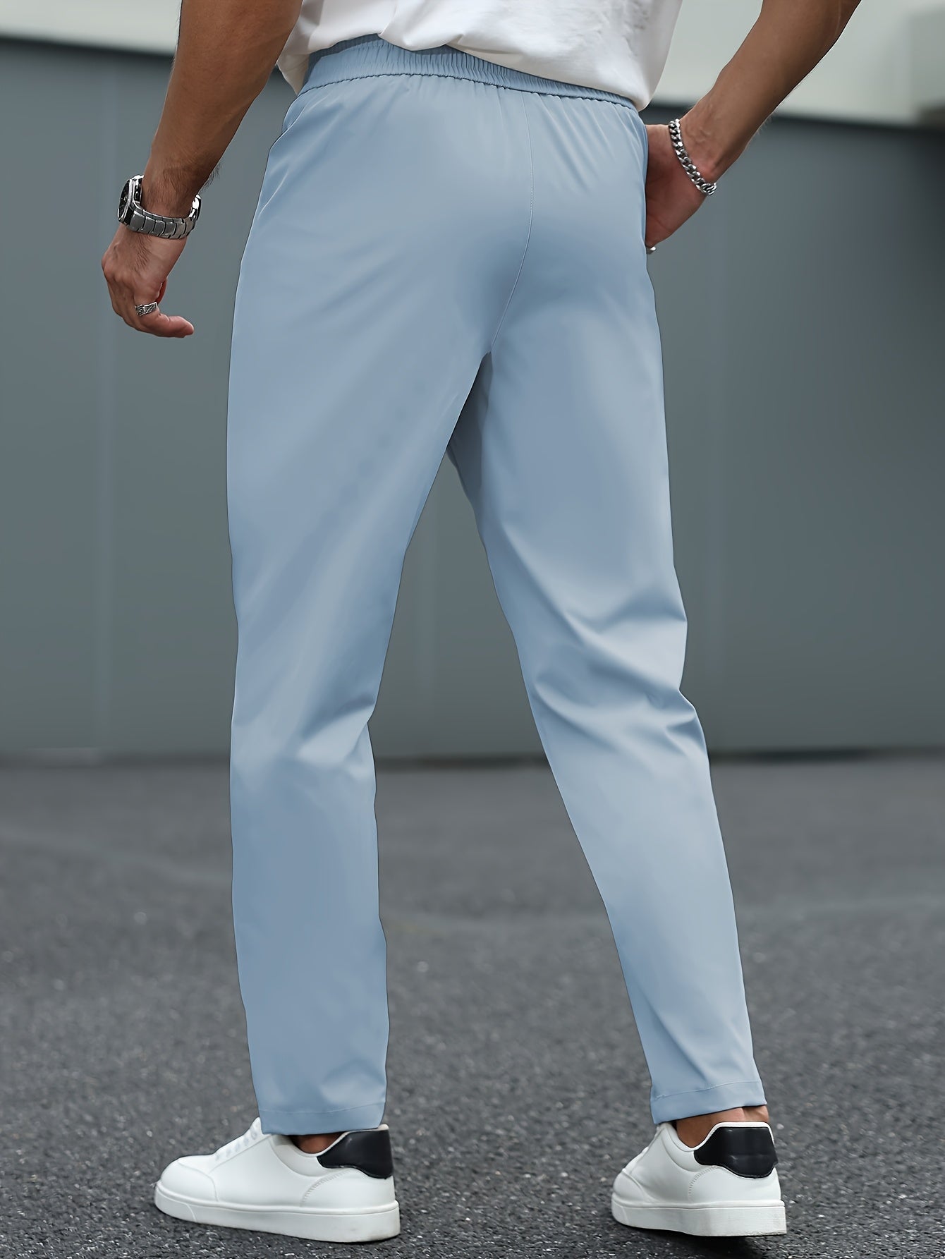 Heren Tapered Comfort Broek met Trekkoord Montarello