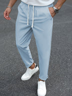 Heren Tapered Comfort Broek met Trekkoord Montarello