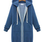 Rikelle Vest | Dames Lange Wollen Capuchon Vest
