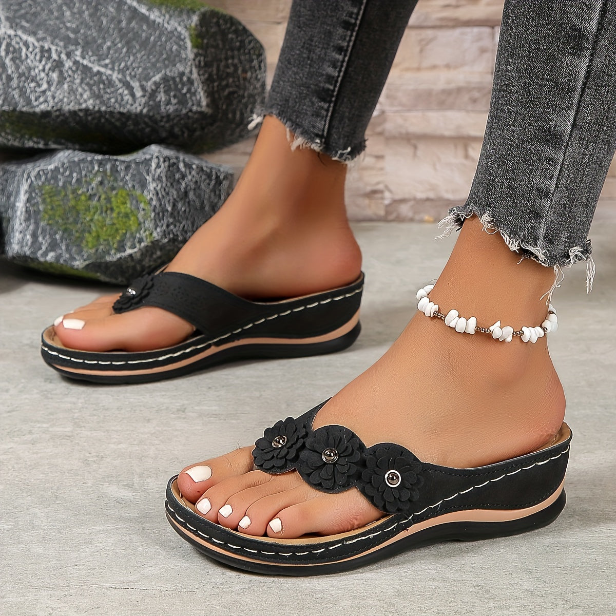 Dames Orthopedische Instap Sandalen met Demping