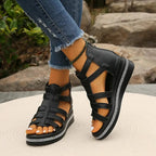 Dames Platform Sandalen met Meerdere Bandjes