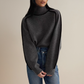 Valery Jumper | Dames Herfst Oversized Coltrui Jumper met Contrasterende Mouwafwerking