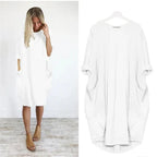 Dames Midi Jurk met Zakken Elegant