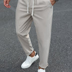 Heren Tapered Comfort Broek met Trekkoord Montarello