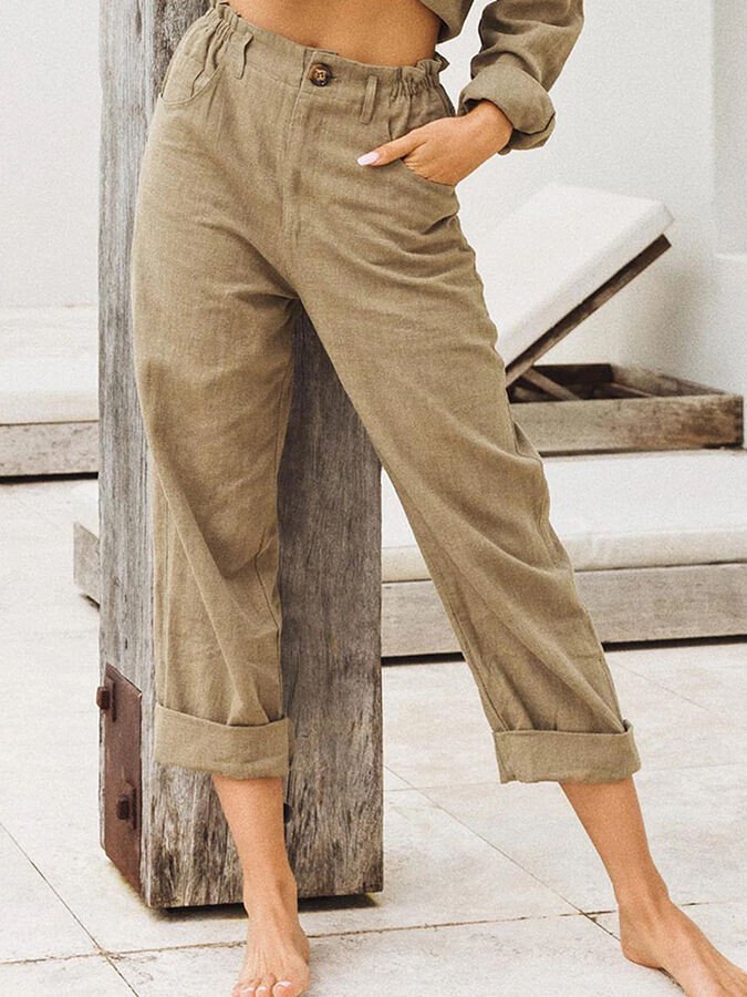 Sivana Broek | Casual Linnen Broek
