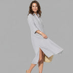 Women's Chic Blouse Midi Dress
