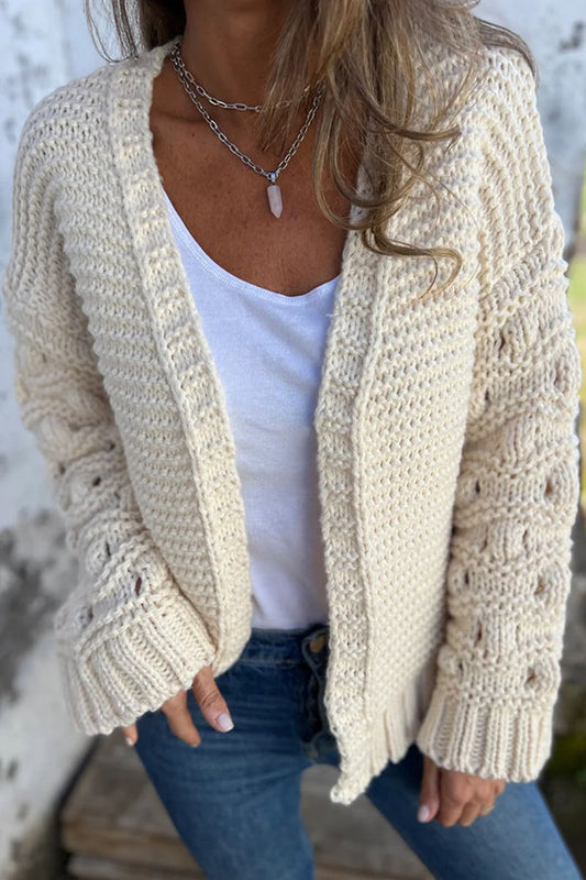Wendey Vest | Gebreide Lange Mouwen Vest