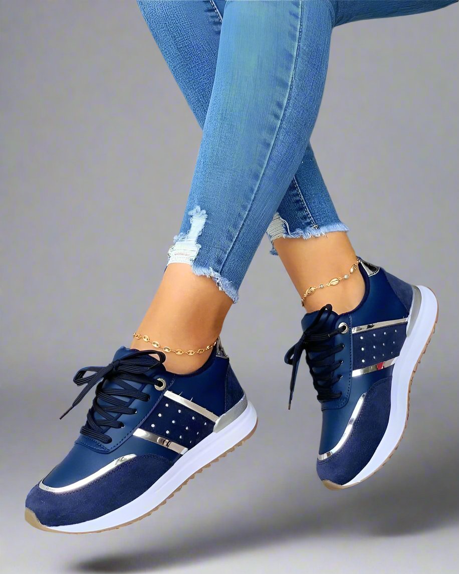 Diamanda Sneakers | Comfortabel & Stijlvol met Kleuraccent - Carla Moda
