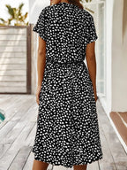 Dames Zomer Midi Jurk Dierenprint
