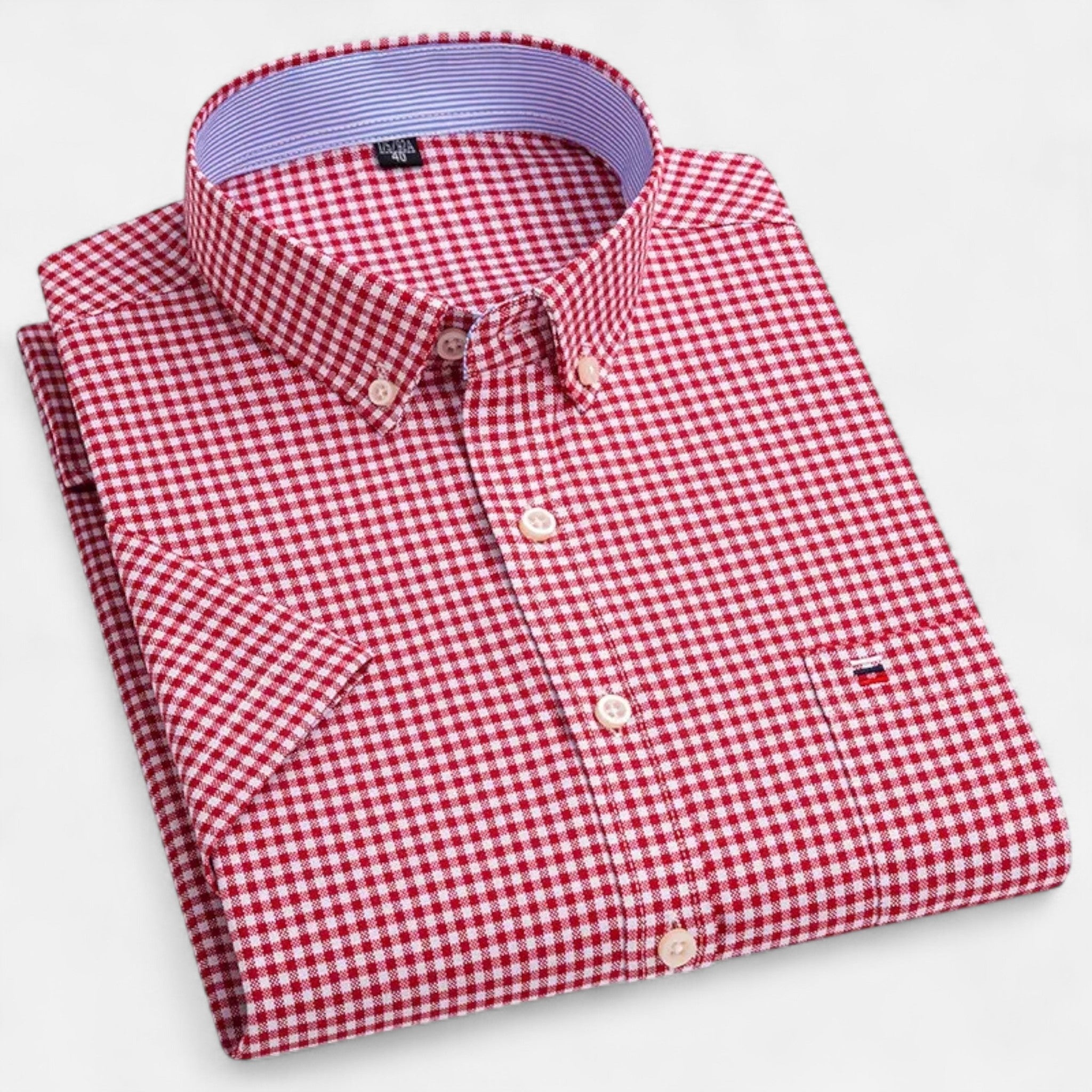 Heren Oxford Overhemd met Korte Mouwen Montarello
