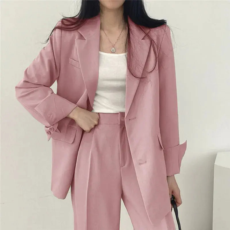 Dames Blazer en Broek Co Ord Set