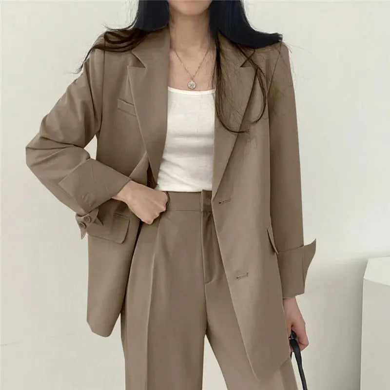 Dames Blazer en Broek Co Ord Set