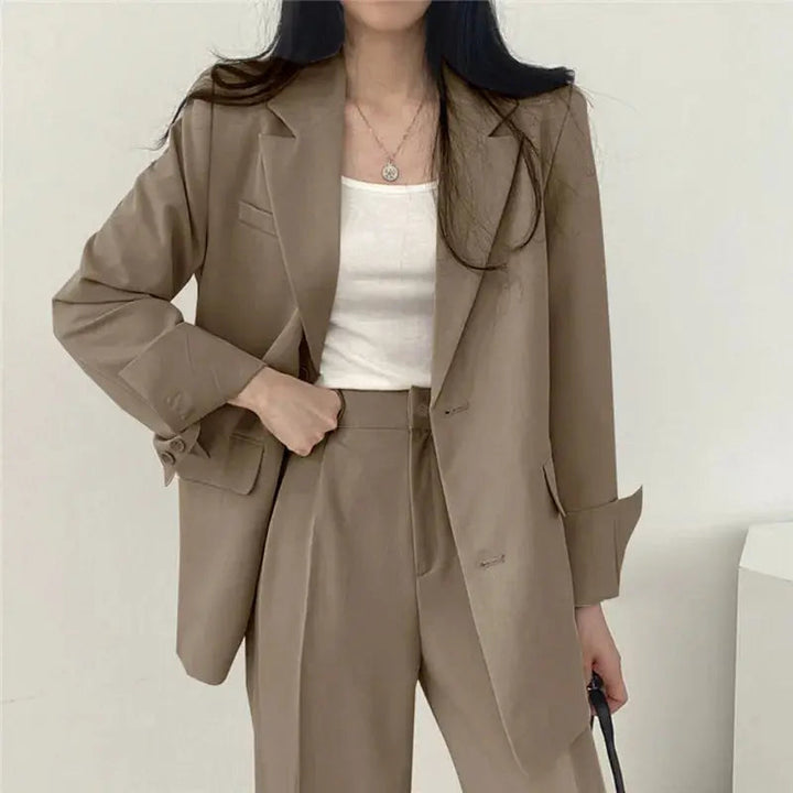 Dames Blazer en Broek Co Ord Set